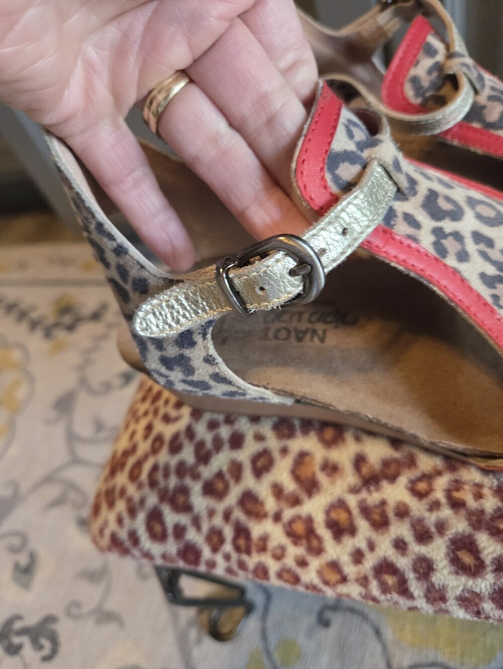 Naot Sandals Size Usa 6 Buckle Strap - Picture 2 of 4